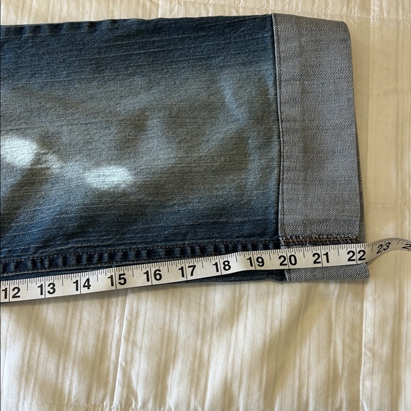 Daisy Fuentes Cropped Blue Denim Jeans Size 16W - Picture 9 of 9